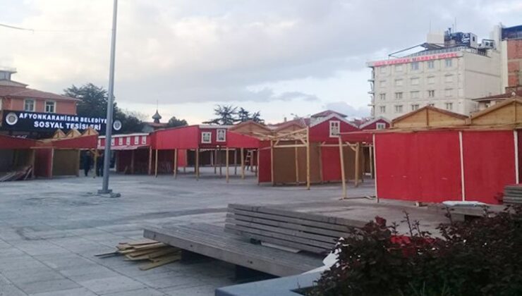 Afyonkarahisar’da Ramazan sonrası sergilerin kaldırılmaması tepki çekiyor