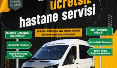 İnegöl Belediyesi’nden Bursa hastanelerine ücretsiz servis hizmeti