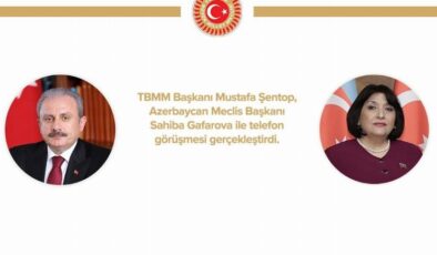 TBMM Başkanı Şentop’tan Azerbaycan’a taziye telefonu