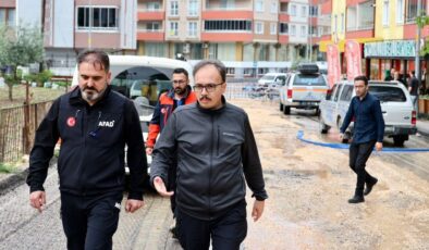 Bilecik’te Vali Kızılkaya ‘su baskını’ incelemesi