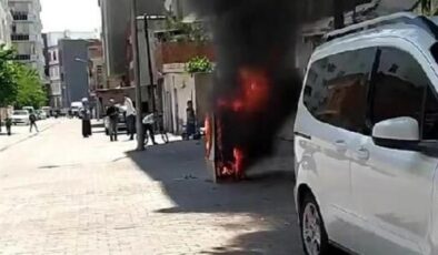 Diyarbakır Bismil’de elektrik panosu yandı