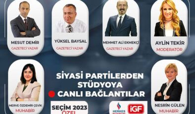 İGF üyesi medyalarda kesintisiz özel canlı yayın saat 17’de başlıyor