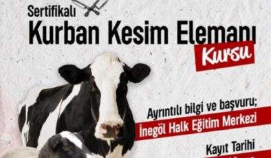 İnegöl’de kurban kesim kursu başlıyor