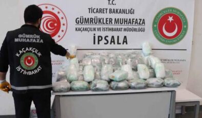 İpsala’da 79 kilogram skunk ele geçirildi