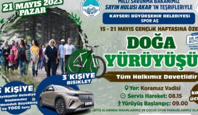 Kayseri gençliğine ‘doğa’l etkinlik