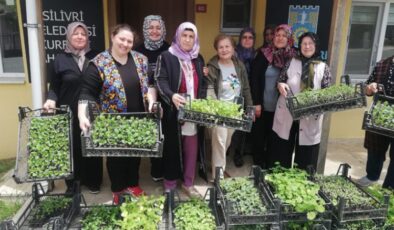 Silivri’de kursiyer kadınlara 80 bin fide