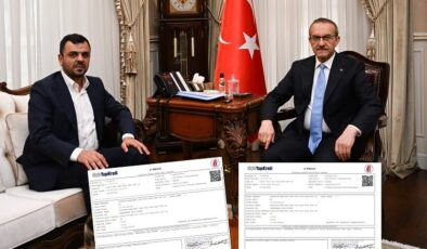 Vali Yavuz’dan Ergünler Lojistik’e Bağış teşekkürü