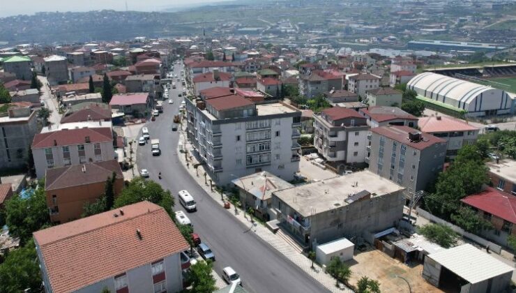 Dilovası İstiklal Caddesi yenilendi