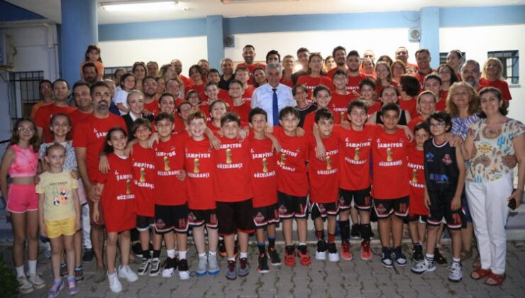 Güzelbahçe basketbolda zirvede