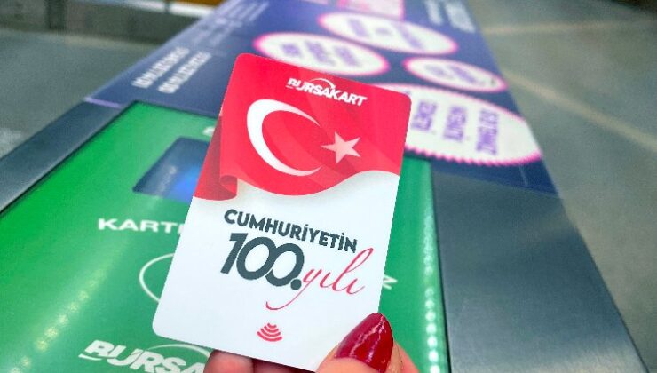 Bursa’da 100. yıla özel ulaşım kartı