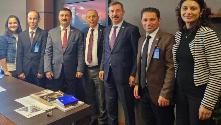 İYİ Partili Milletvekili Türkoğlu TÜSÇAD’ı kabul etti