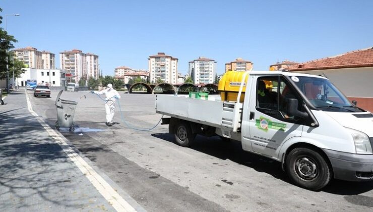 Kayseri Melikgazi’de mahallere ilaçlama