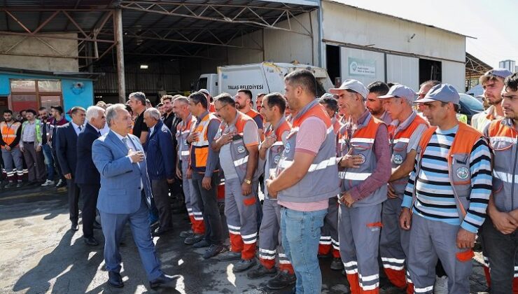 Kayseri Talas’ta mesai renkli başladı