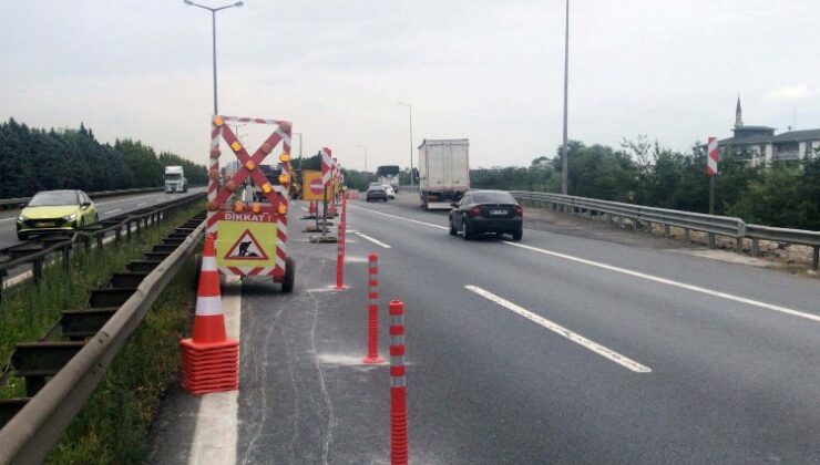 Kocaeli’de stadyum yolu için TEM’de çalışmalar başladı