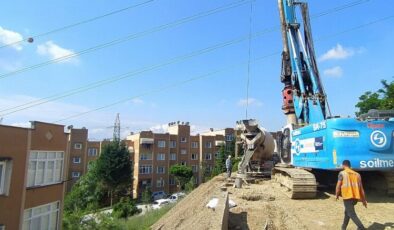 Kocaeli’de ‘Yuvam Akarca’da 86 adet fore kazık çakıldı
