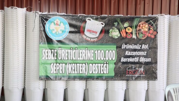 Manisa’da üreticiye sepet desteğine devam