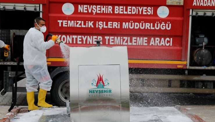 Nevşehir Belediyesi’nden dezenfeksiyon çalışması